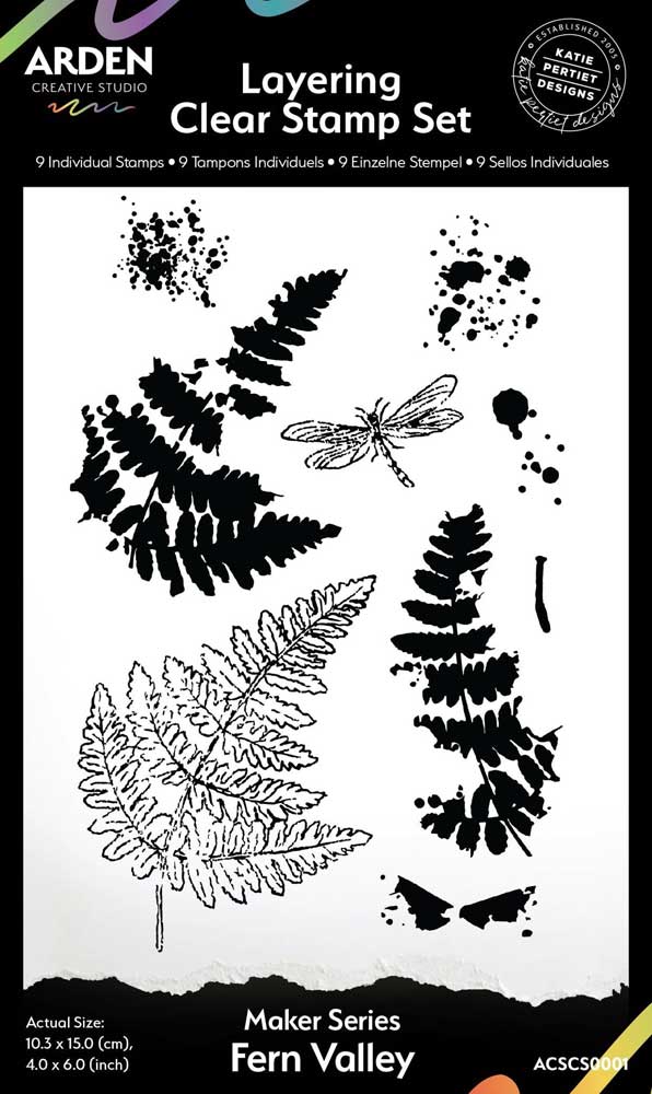 Arden Creative Studio Maker Series Layering Clear Stamp Set Fern