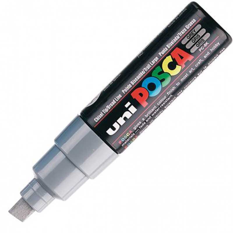 POSCA Paint Pen Broad PC 8K Grey Joggles