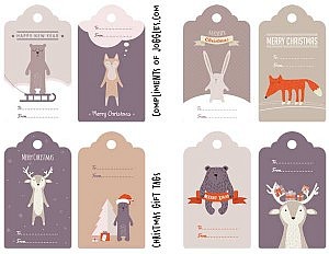 Holiday Tags Collage Sheet