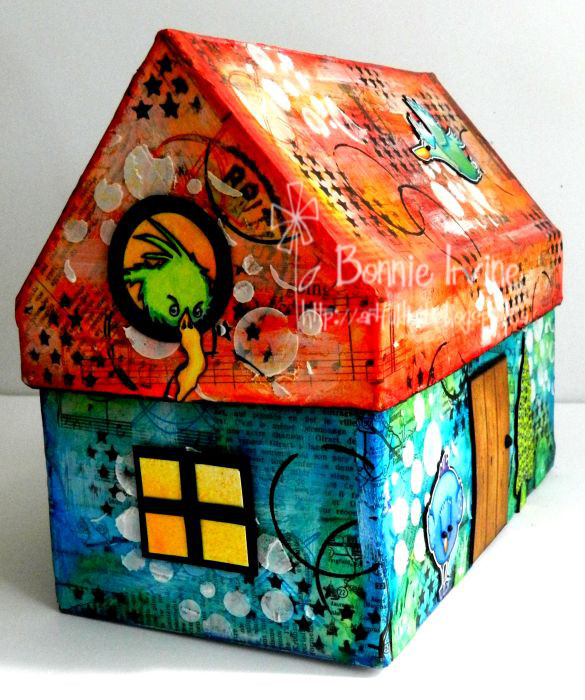 DT Post Bonnie Irvine's Whimsical Paper Mache House Box Joggles Blog