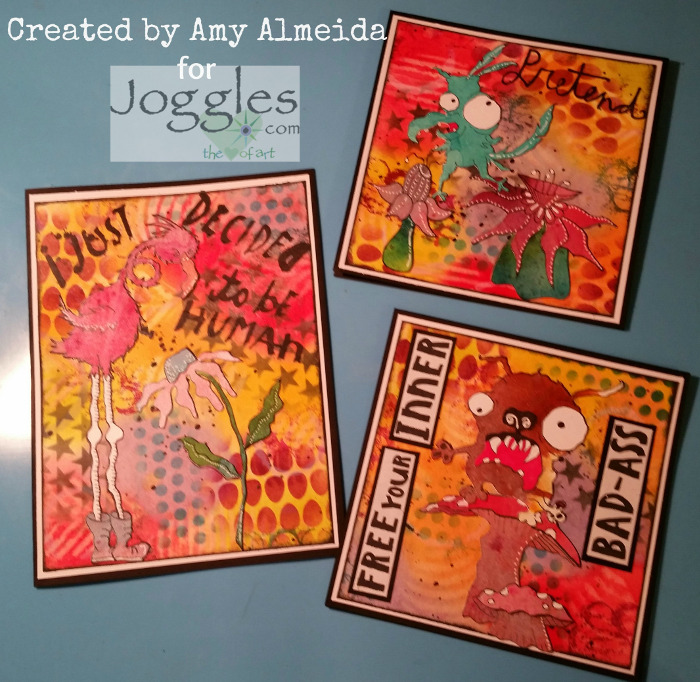Holiday Cards With Tim Holtz Stamps by Joggles.com 