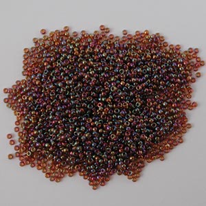 Miyuki 15/0 Seed Beads - 257 Transparent Topaz AB