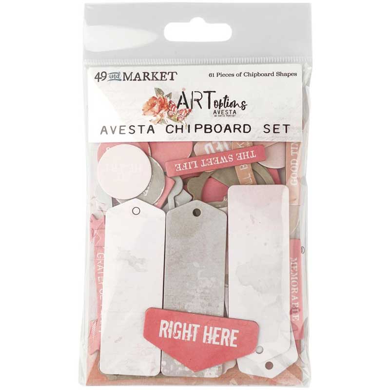 49 & Market ARToptions Avesta Collection Chipboard Set [AOA-36042]