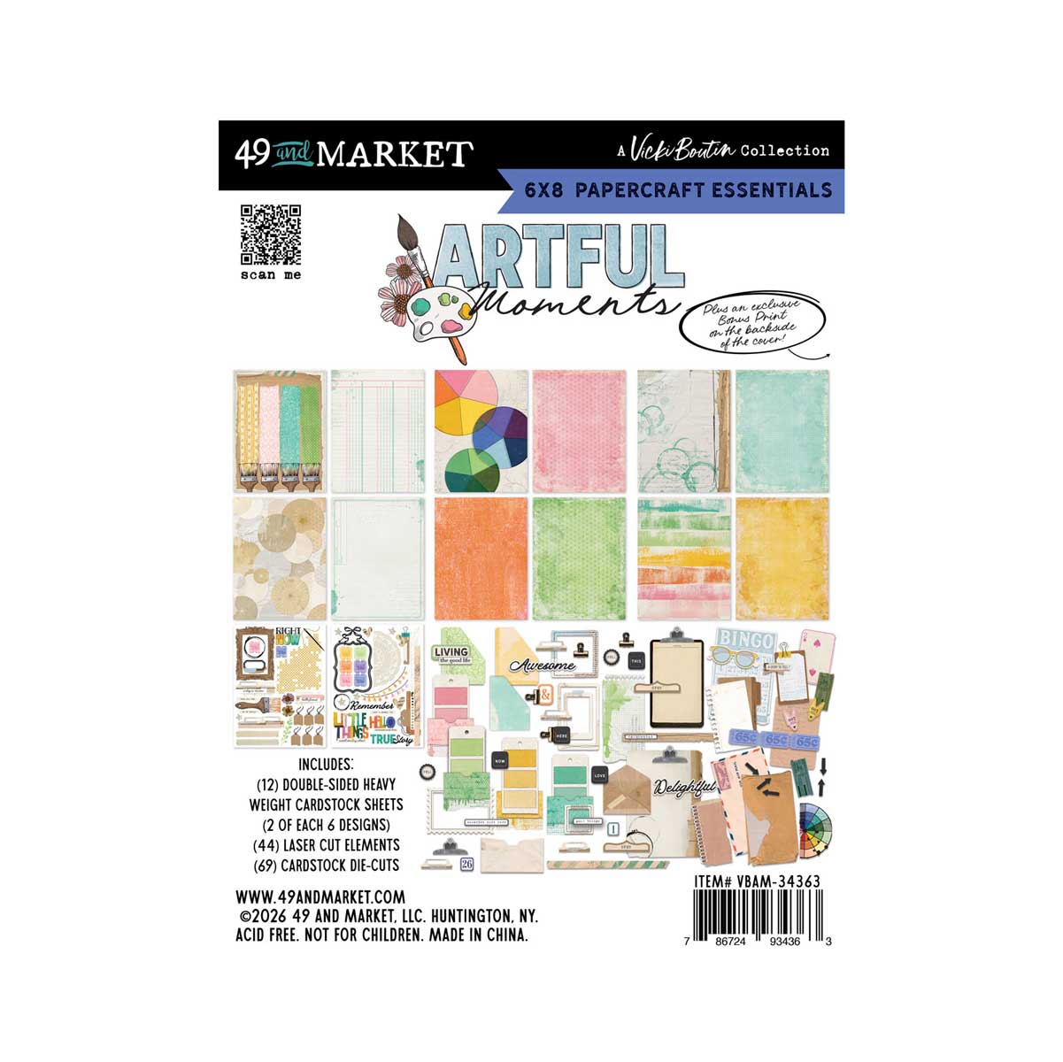 49 & Market Artful Moments Collection - 6" x 8" Papercraft Essentials [VBAM-34363]