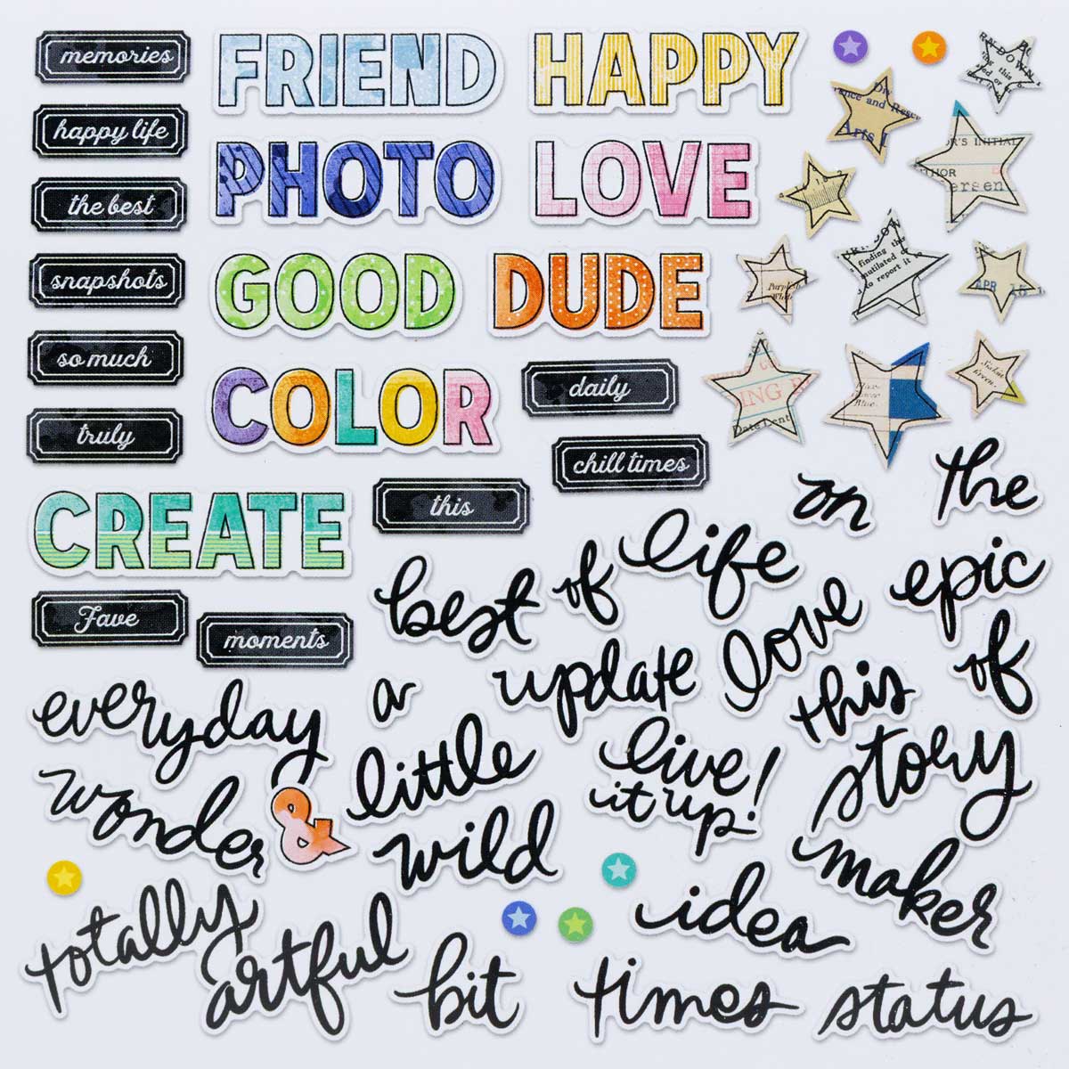 49 & Market Artful Moments Collection - Chipboard Bits [VBAM-34585] - Image 3
