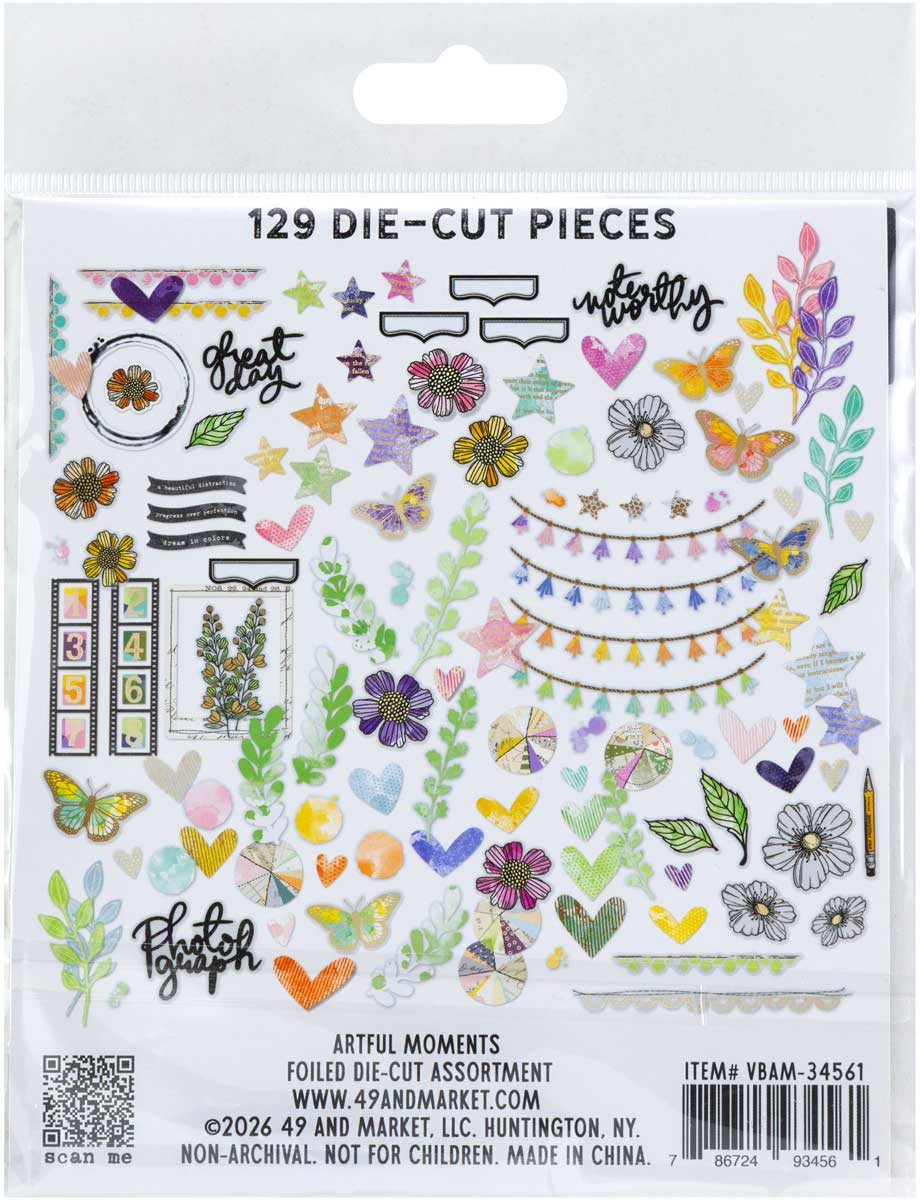 49 & Market Artful Moments Collection - Foiled Die Cut Assortment [VBAM-34561] - Image 2