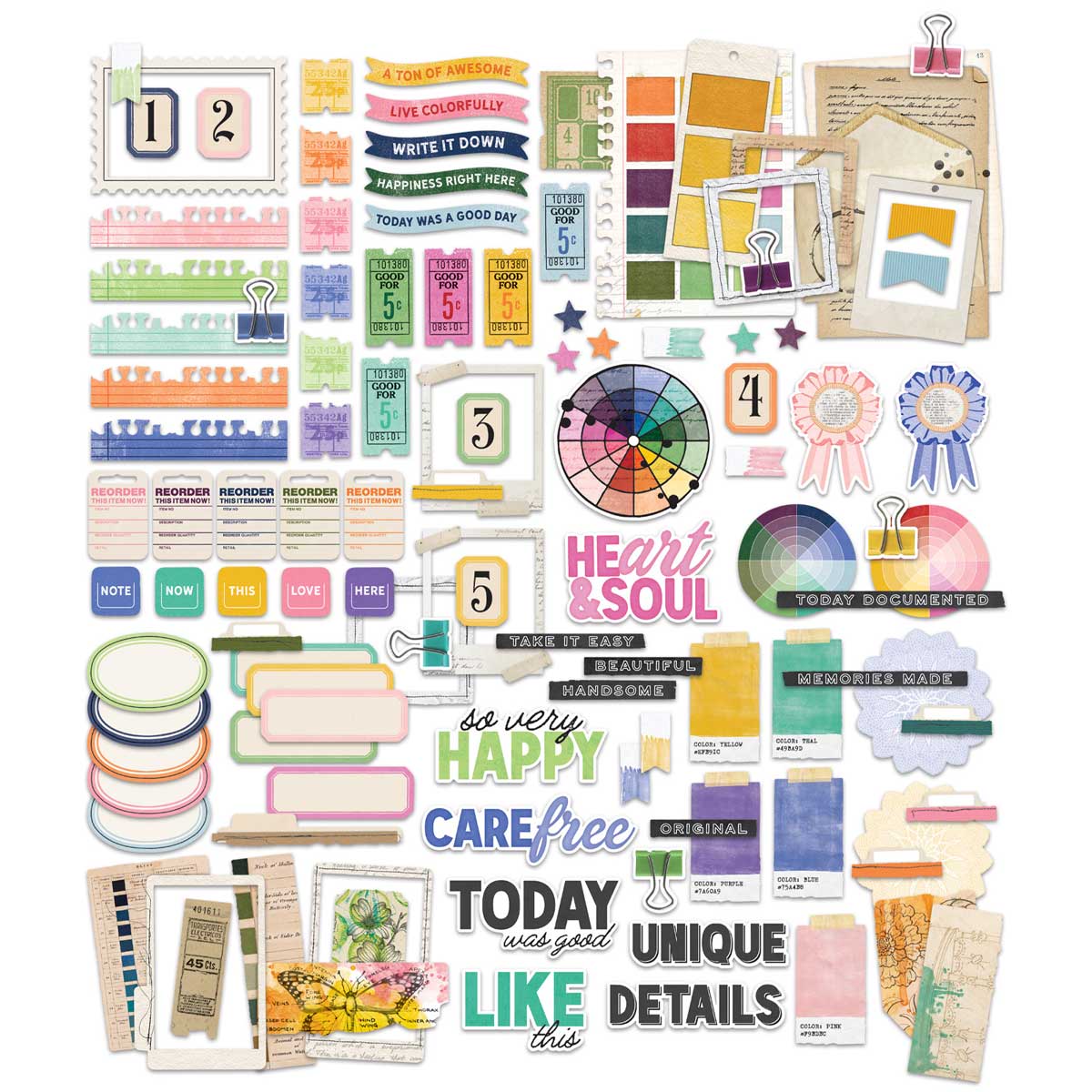 49 & Market Artful Moments Collection - Journaling Bits Set [VBAM-34554] - Image 3