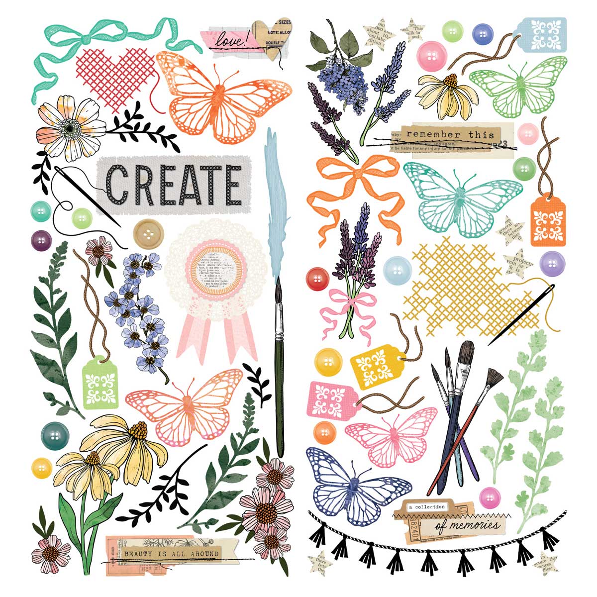 49 & Market Artful Moments Collection - Laser Cut Elements [VBAM-34530] - Image 2
