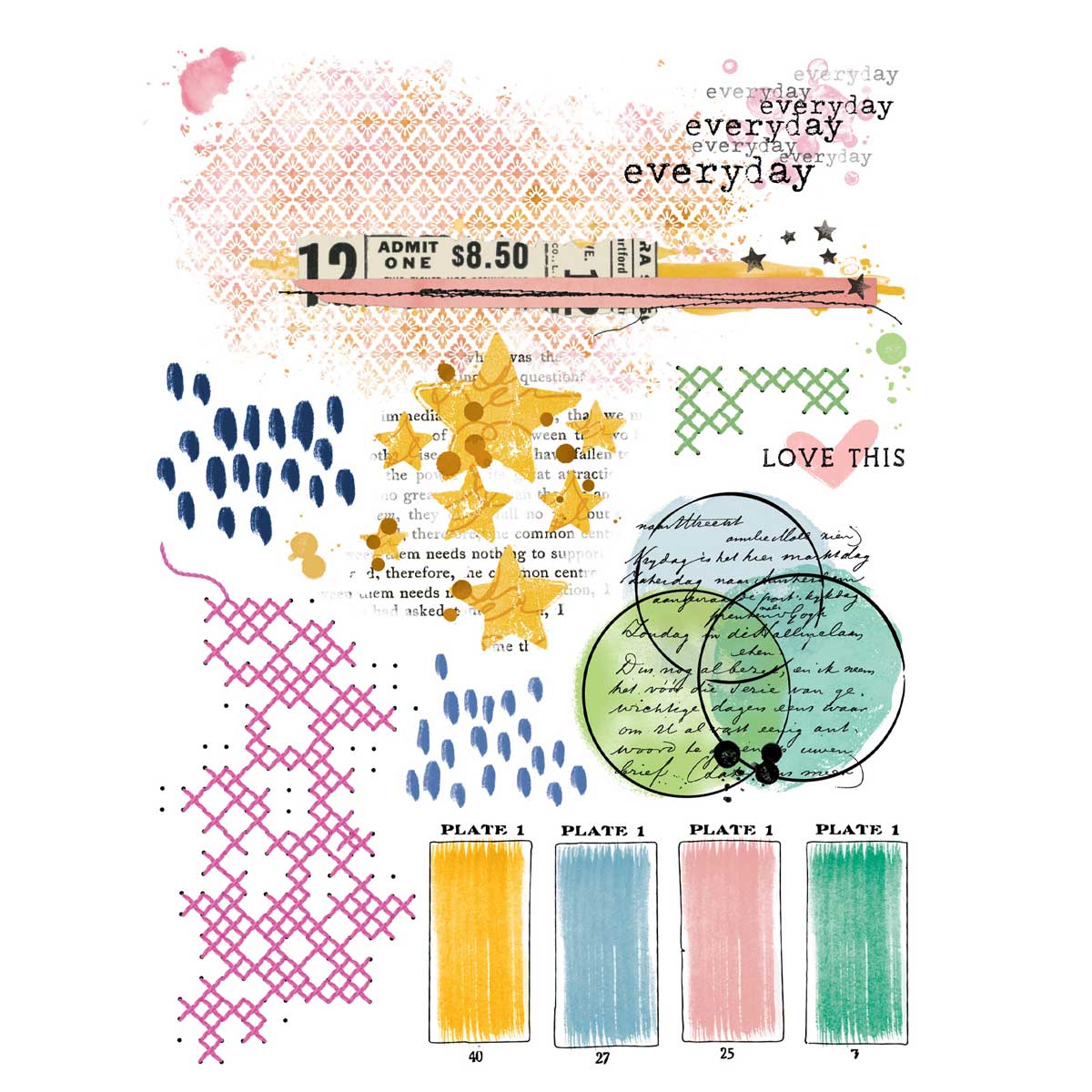 49 & Market Artful Moments Collection - Rub On Transfers - Blendable [VBAM-34523] - Image 2