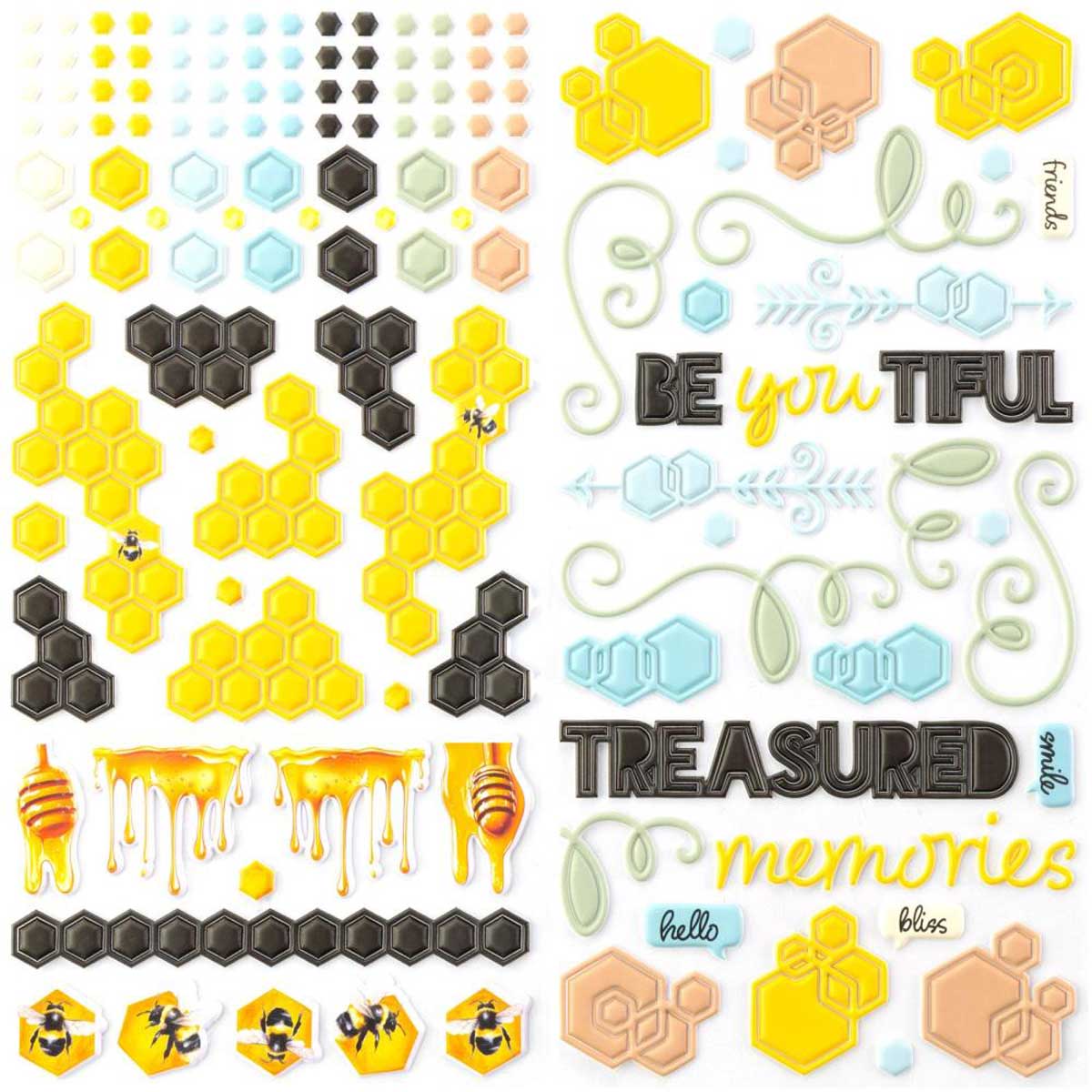 49 & Market Botanical Buzz Collection - Puffy Stickers [DBB-32437] - Image 2