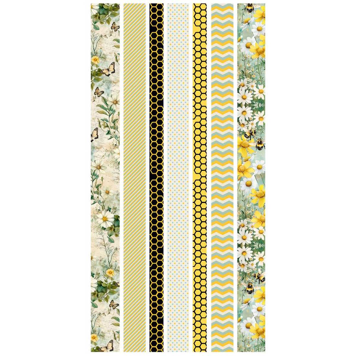 49 & Market Botanical Buzz Collection - Washi Tape Sheets [DBB-32420] - Image 3