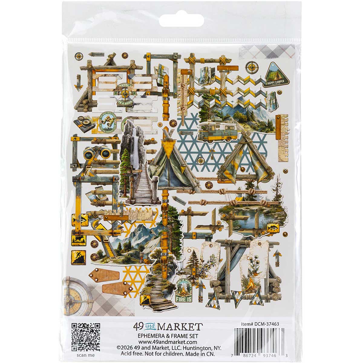 49 & Market Campfire Memories Collection - Ephemera & Frame Set [DCM-37463] - Image 2