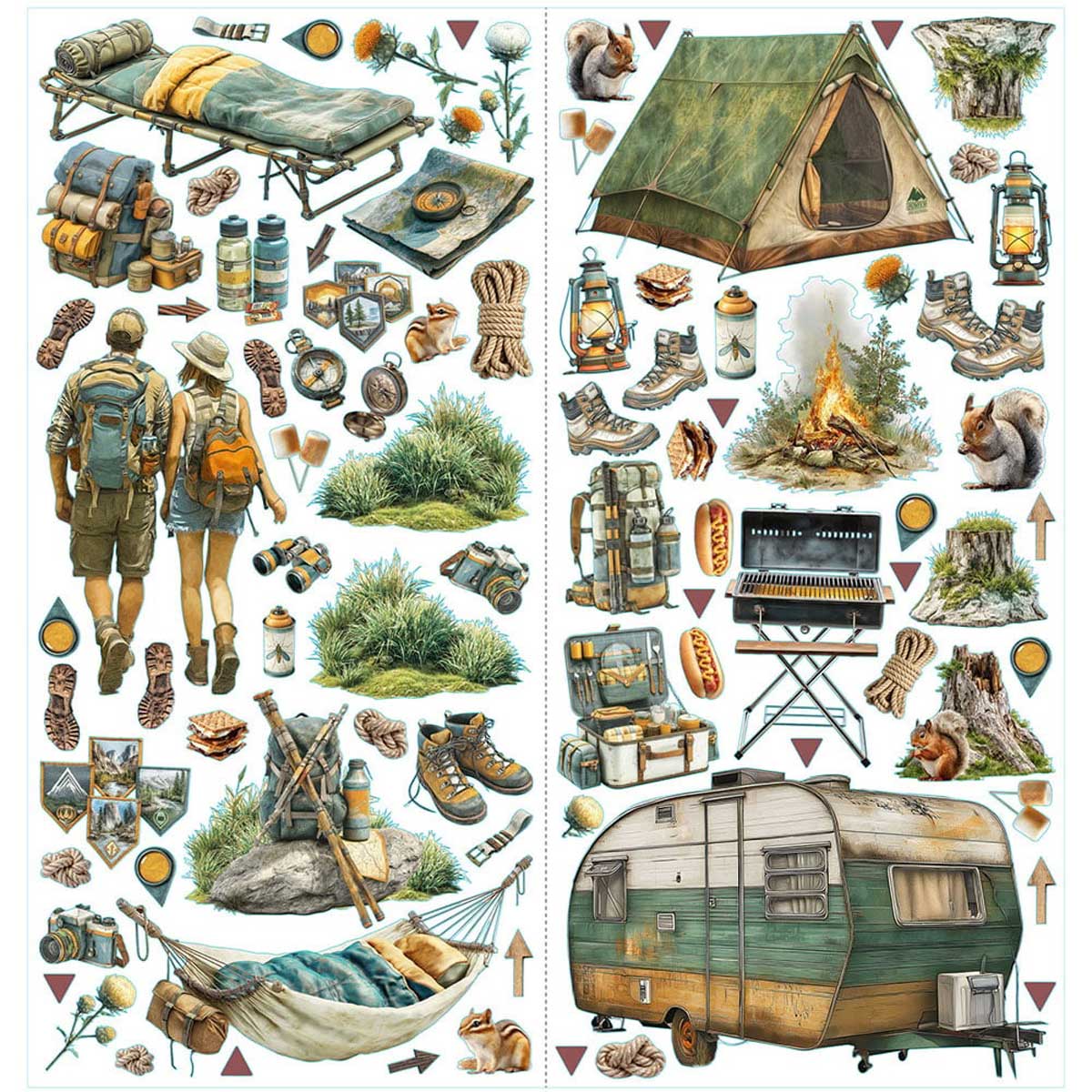49 & Market Campfire Memories Collection - Laser Cut Camping Elements [DCM-37449] - Image 3