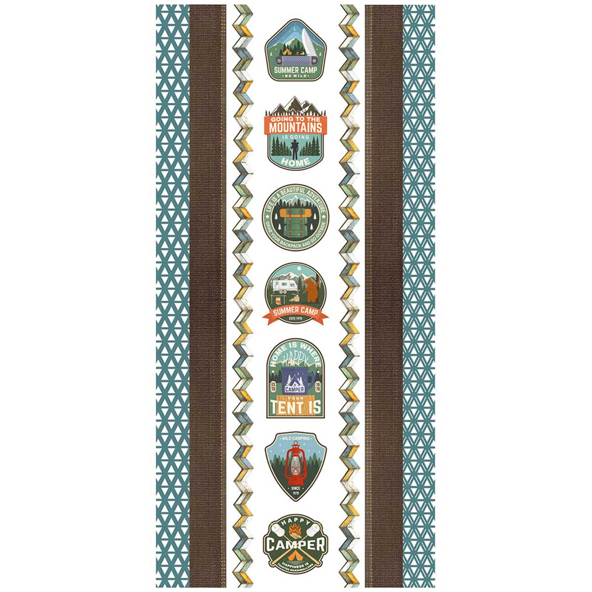49 & Market Campfire Memories Collection - Washi Tape Stickers [DCM-37470] - Image 2
