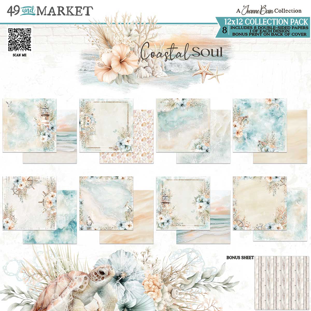 49 & Market Coastal Soul Collection - 12" x 12" Collection Pack [JCS-33794]
