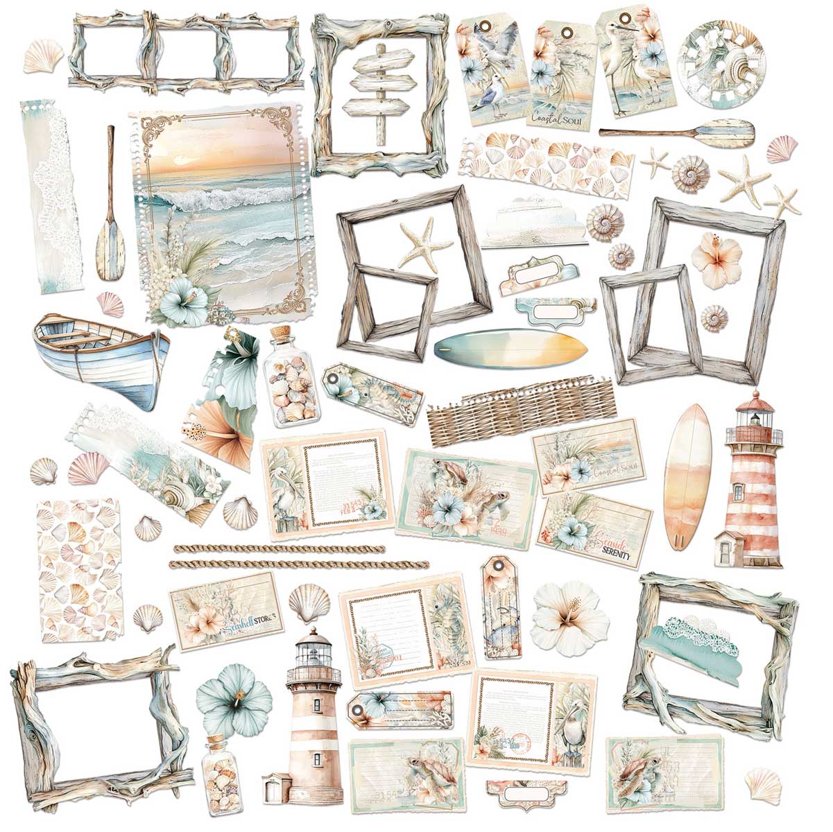 49 & Market Coastal Soul Collection - Die Cut Elements [JCS-36978] - Image 2
