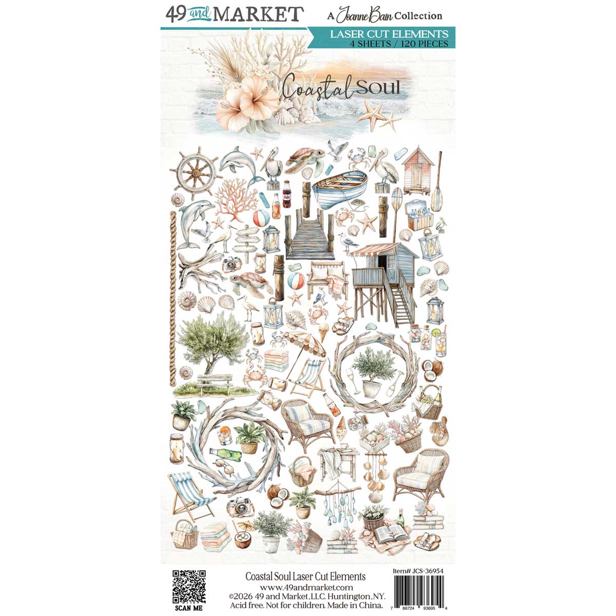 49 & Market Coastal Soul Collection - Laser Cut Elements [JCS-36954]