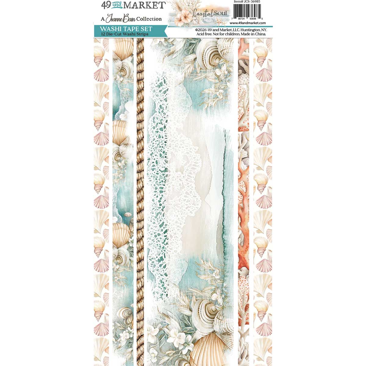 49 & Market Coastal Soul Collection - Washi Tape Set [JCS-36985]
