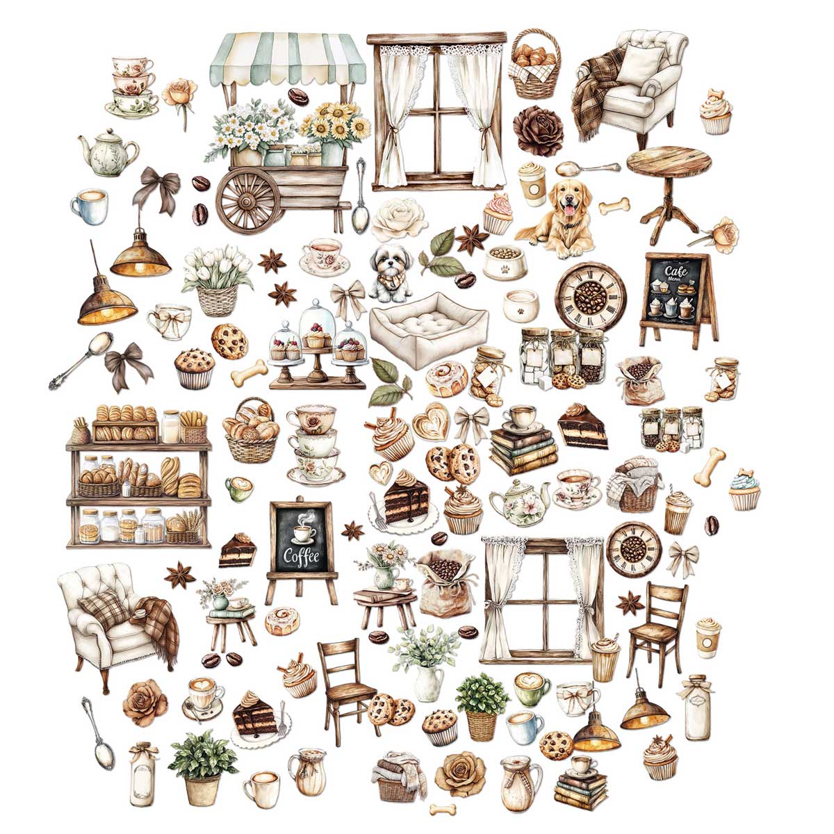 49 & Market Country Heart Cafe Collection - Laser Cut Elements [JCH-36374] - Image 2