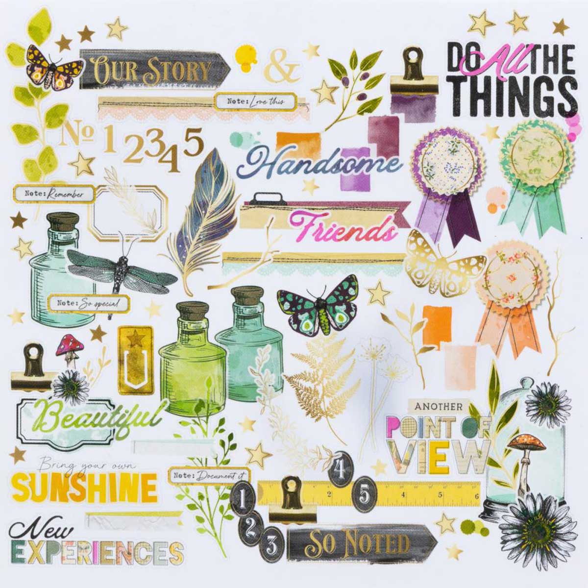 49 & Market Curiosities In Willow Grove Collection - Foiled Die-Cut Assortment [VBWG-33694] - Image 2