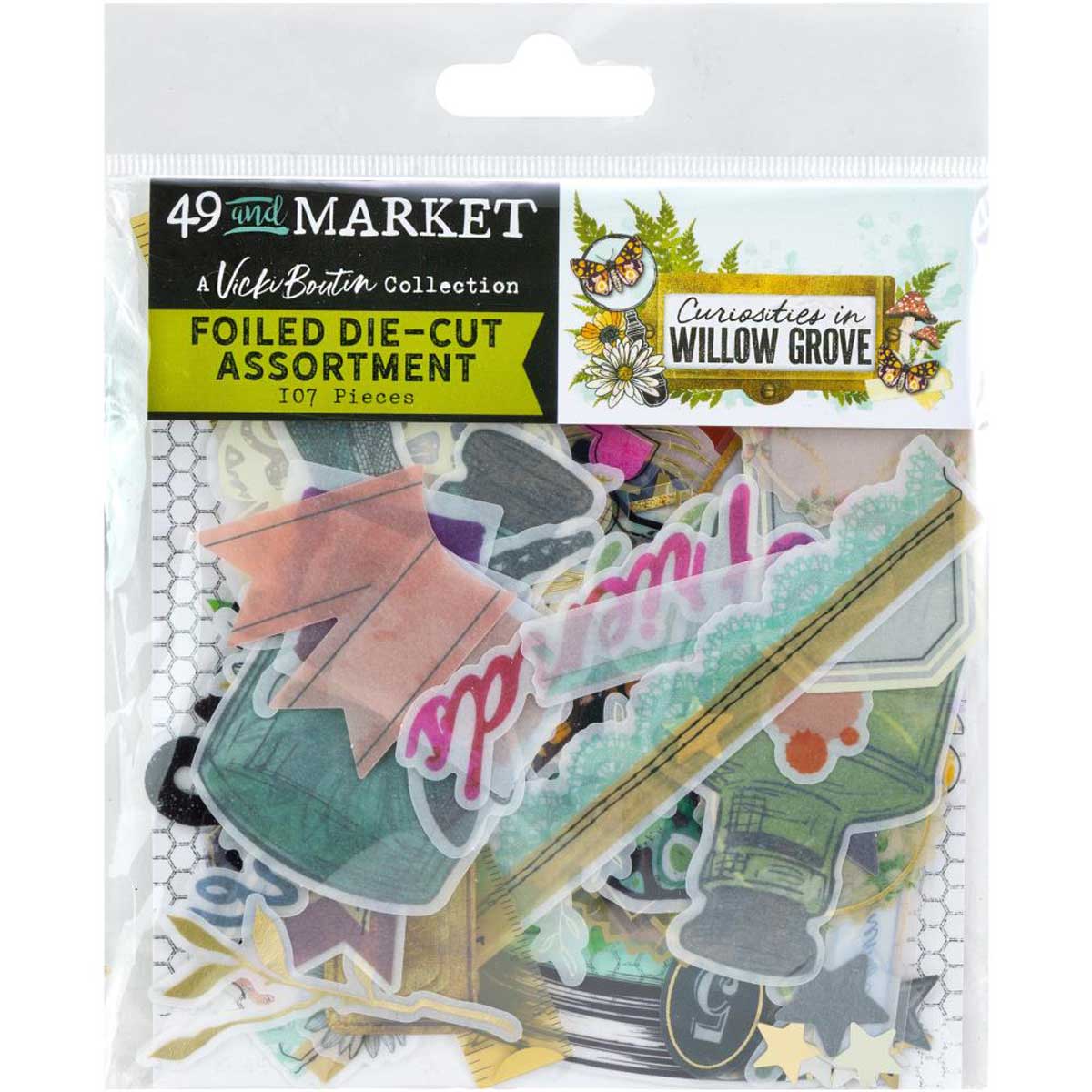 49 & Market Curiosities In Willow Grove Collection - Foiled Die-Cut Assortment [VBWG-33694]