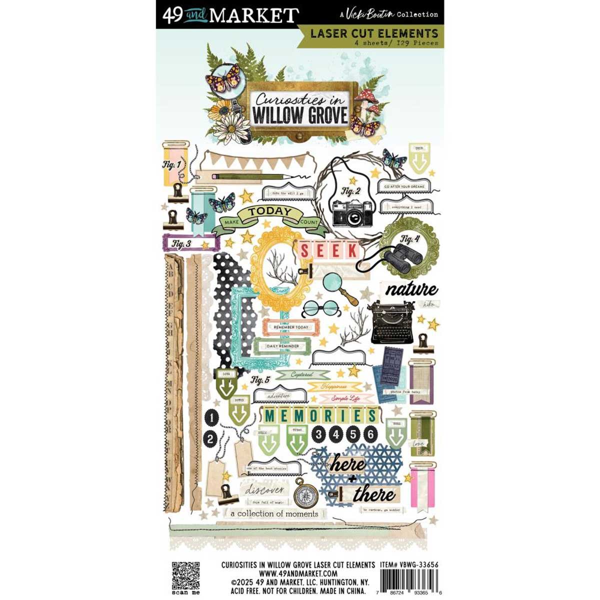 49 & Market Curiosities In Willow Grove Collection - Laser Cut Elements [VBWG-33656]