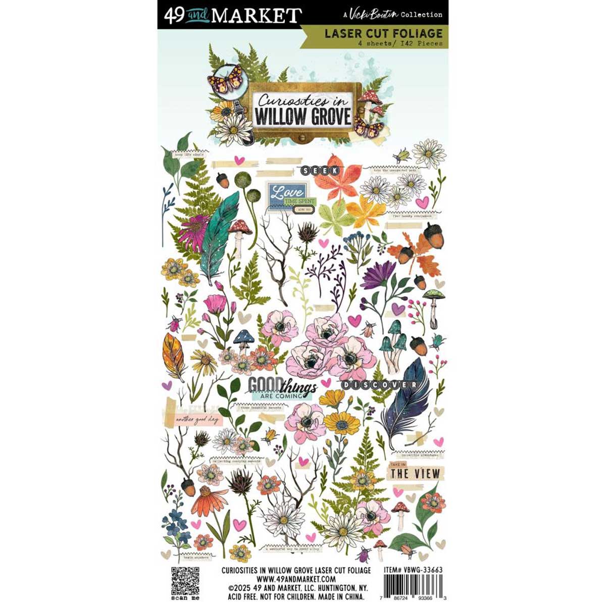 49 & Market Curiosities In Willow Grove Collection - Laser Cut Foliage [VBWG-33663]