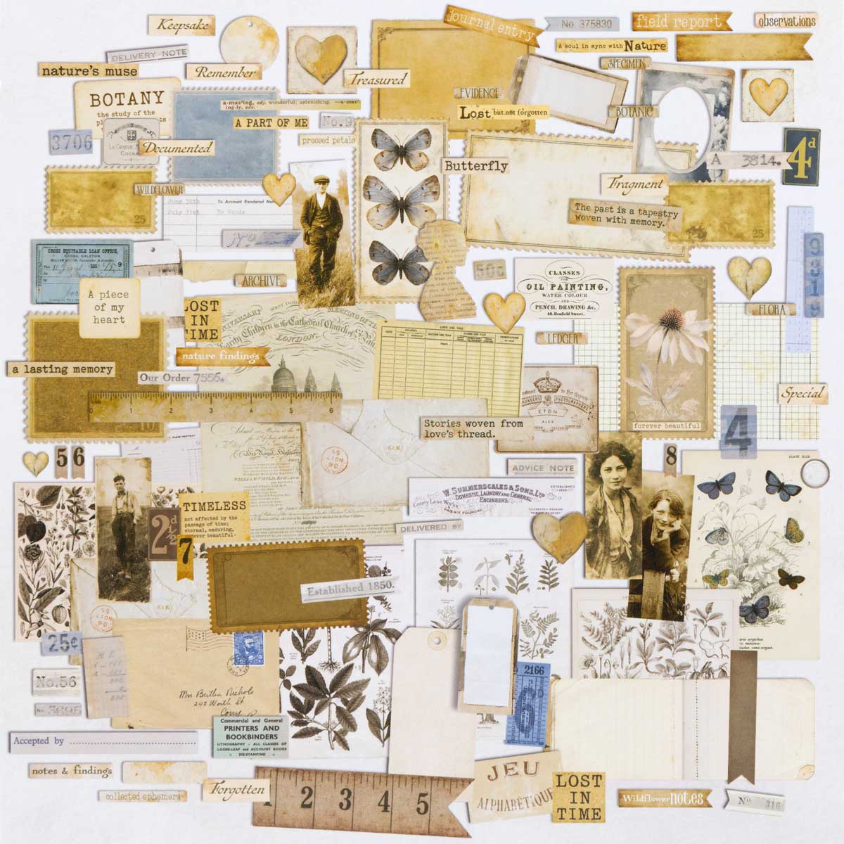 49 & Market Faded Memory Lane Collection - Ephemera Set [FML-35698] - Image 2