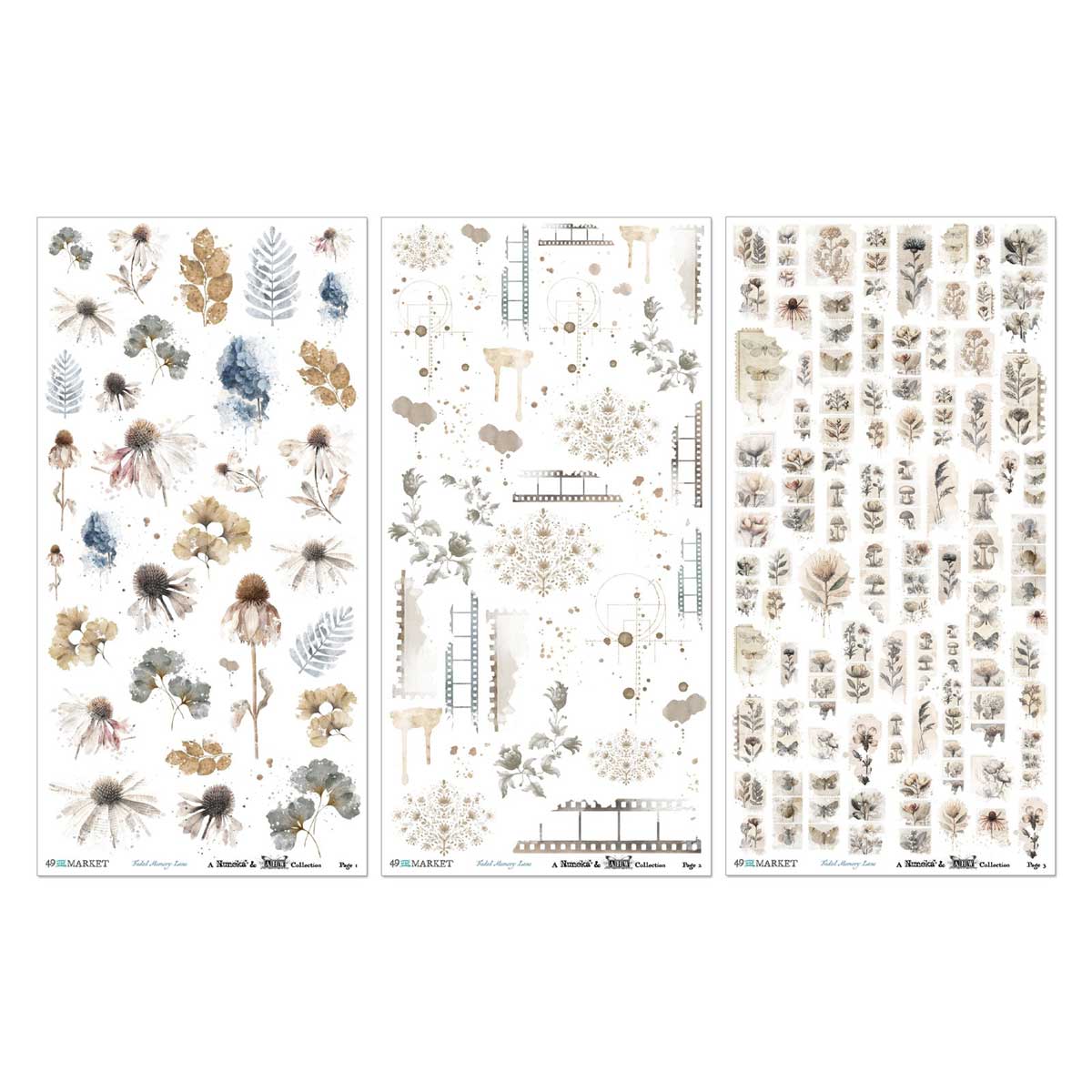 49 & Market Faded Memory Lane Collection - Rub On Transfer Set - Essential [FML-35650] - Image 2