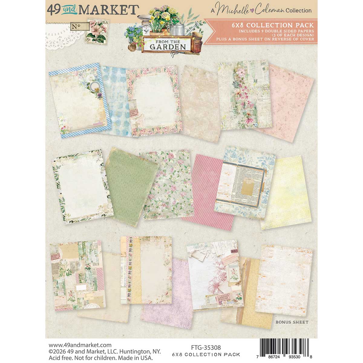 49 & Market From The Garden Collection - 6" x 8" Collection Pack [FTG-35308]