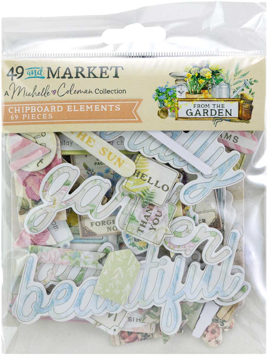49 & Market From The Garden Collection - Chipboard Elements [FTG-35483]
