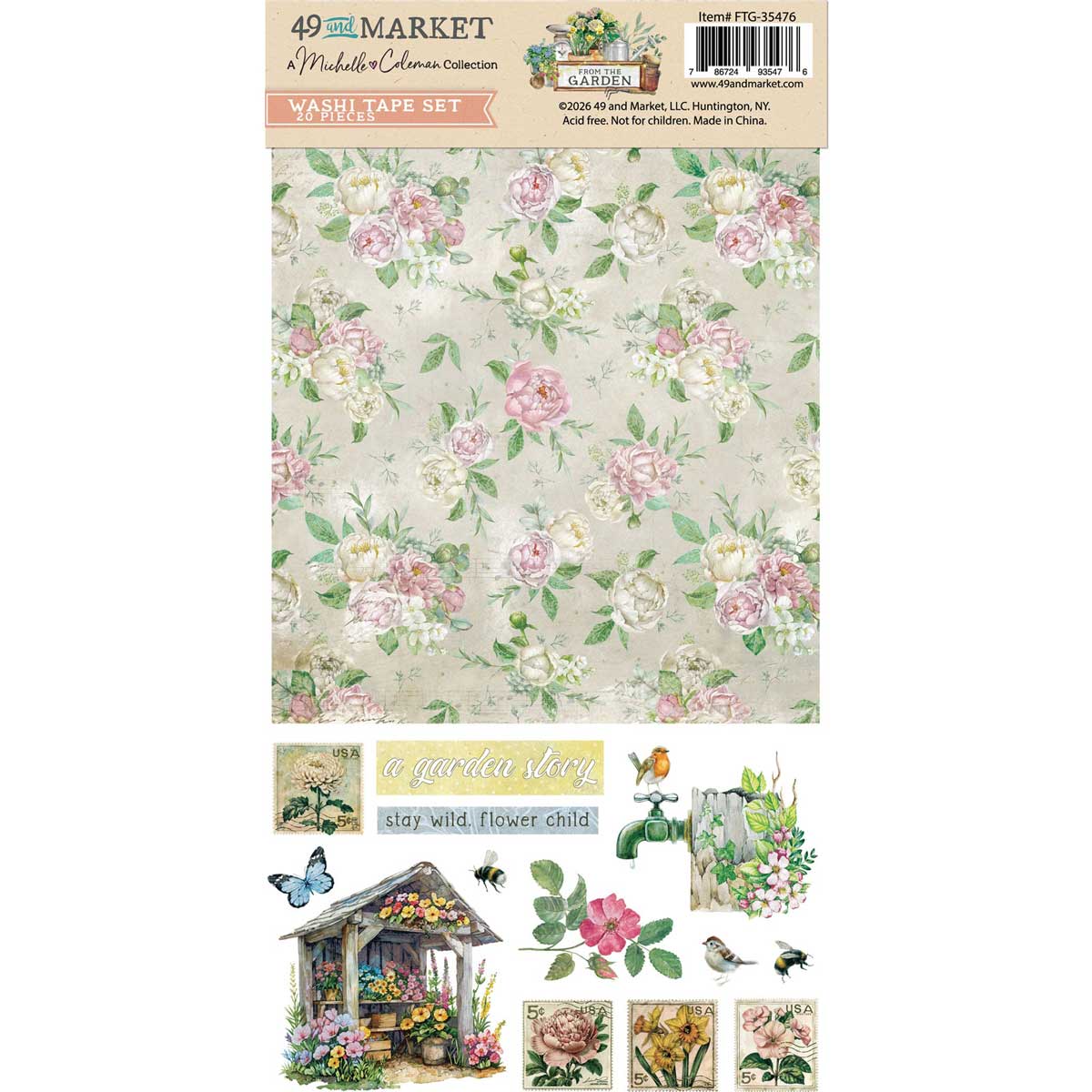 49 & Market From The Garden Collection - Washi Tape Set [FTG-35476]