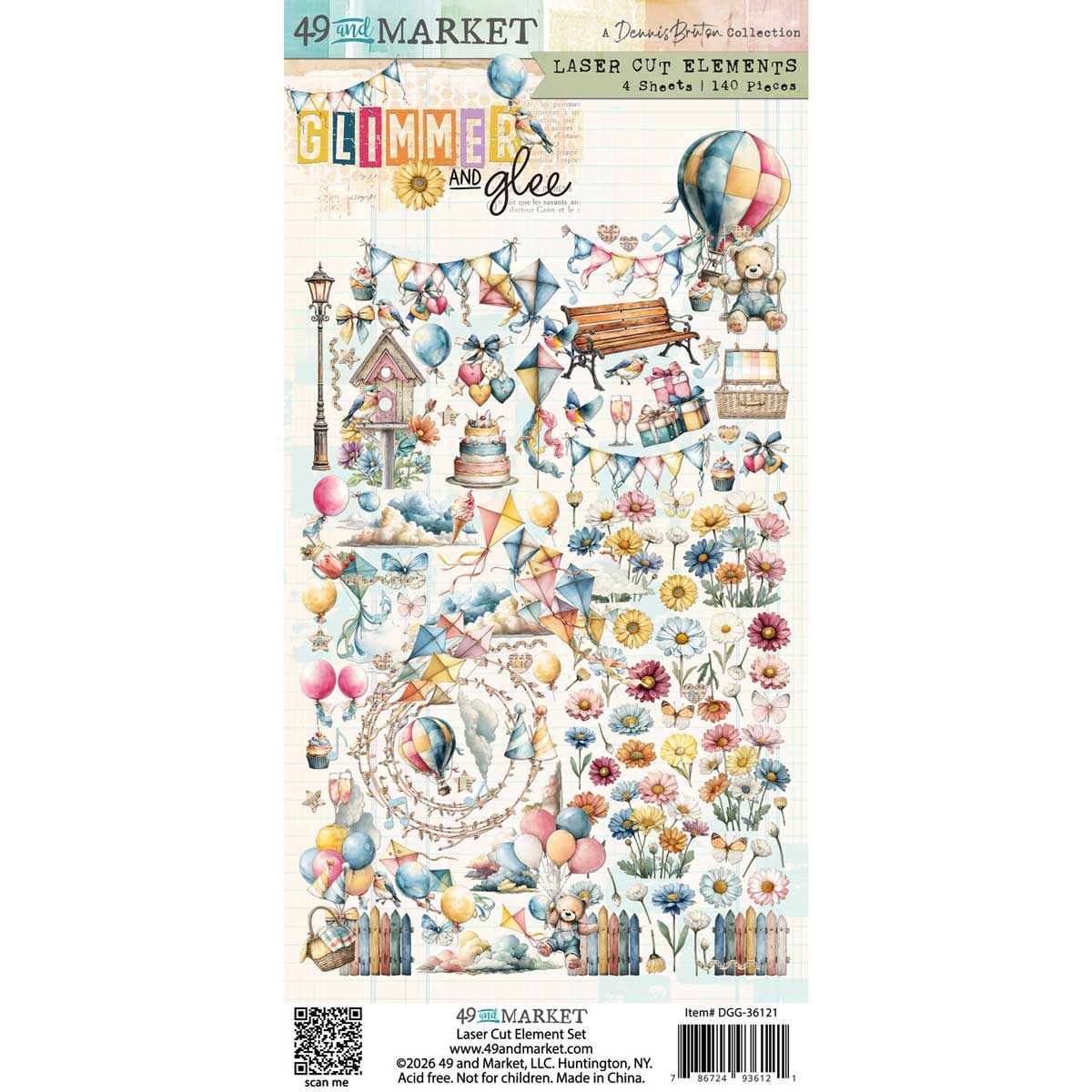 49 & Market Glimmer & Glee Collection - Laser Cut Elements [DGG-36121]