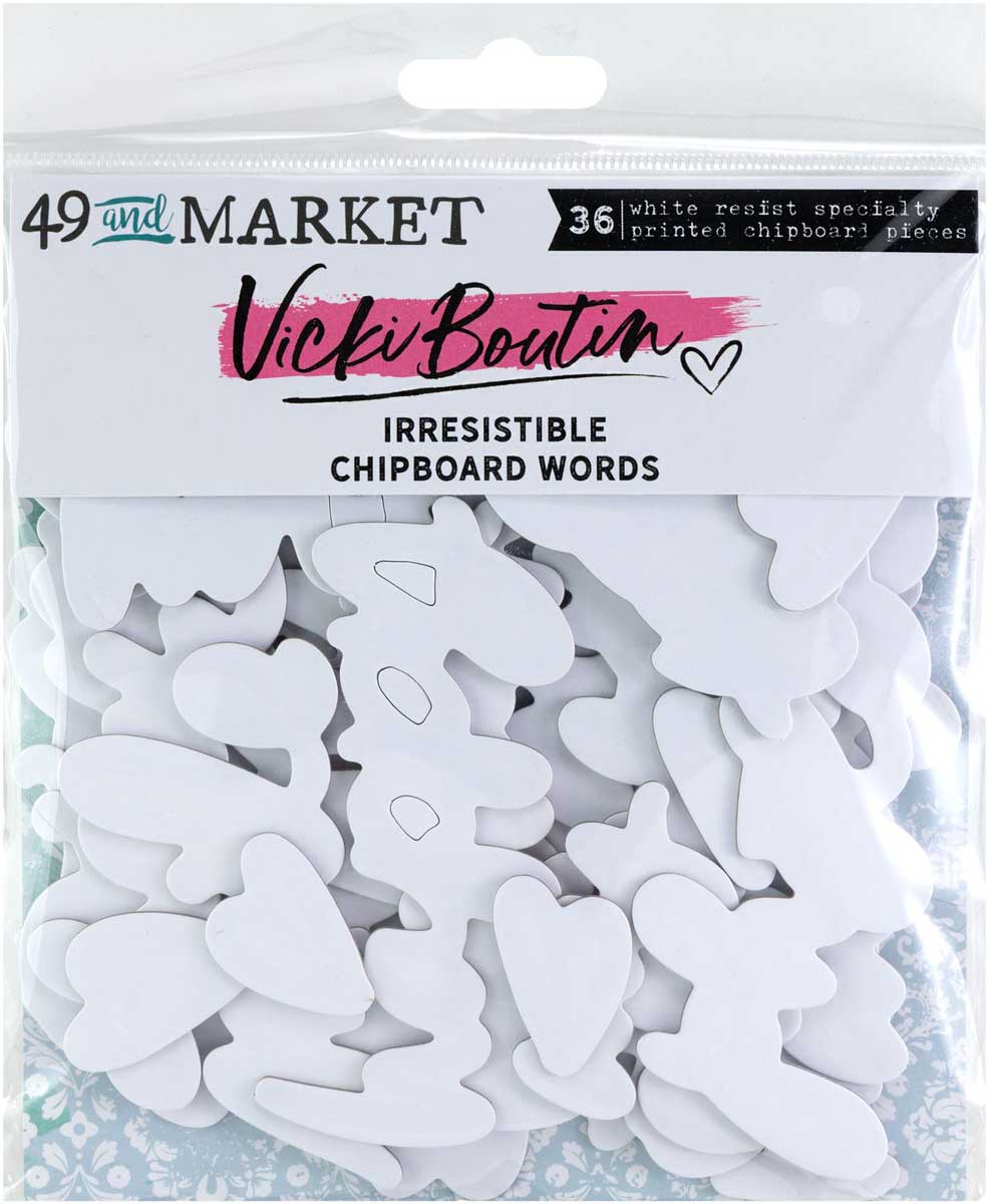 49 & Market Irresistible Collection - Chipboard Words [VBI-34301]