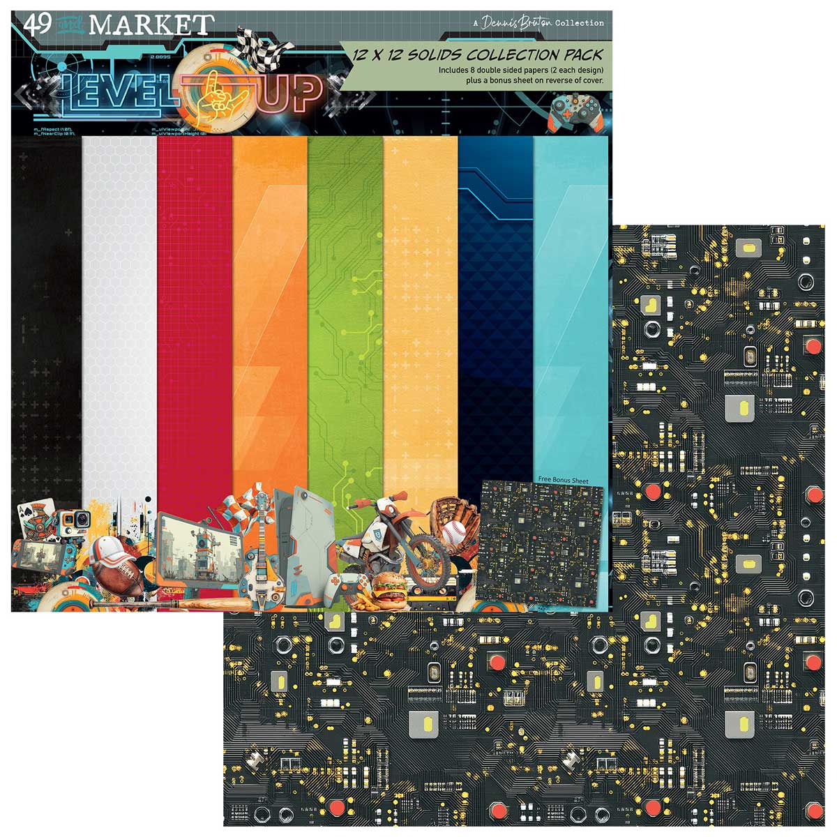 49 & Market Level Up Collection - 12" x 12" Solids Collection Pack [DLU-36466] - Image 2