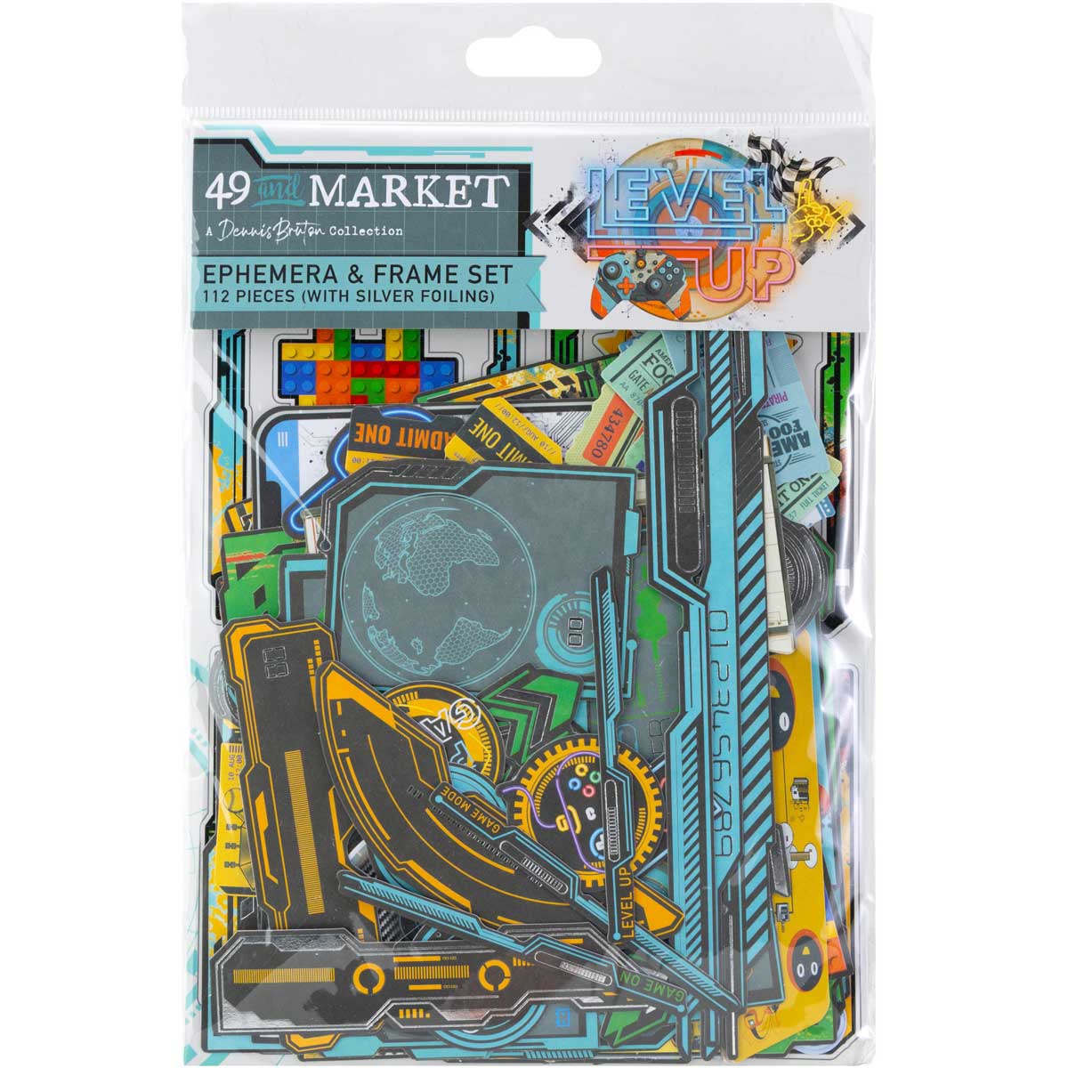49 & Market Level Up Collection - Ephemera & Frame Set With Foil [DLU-36633]