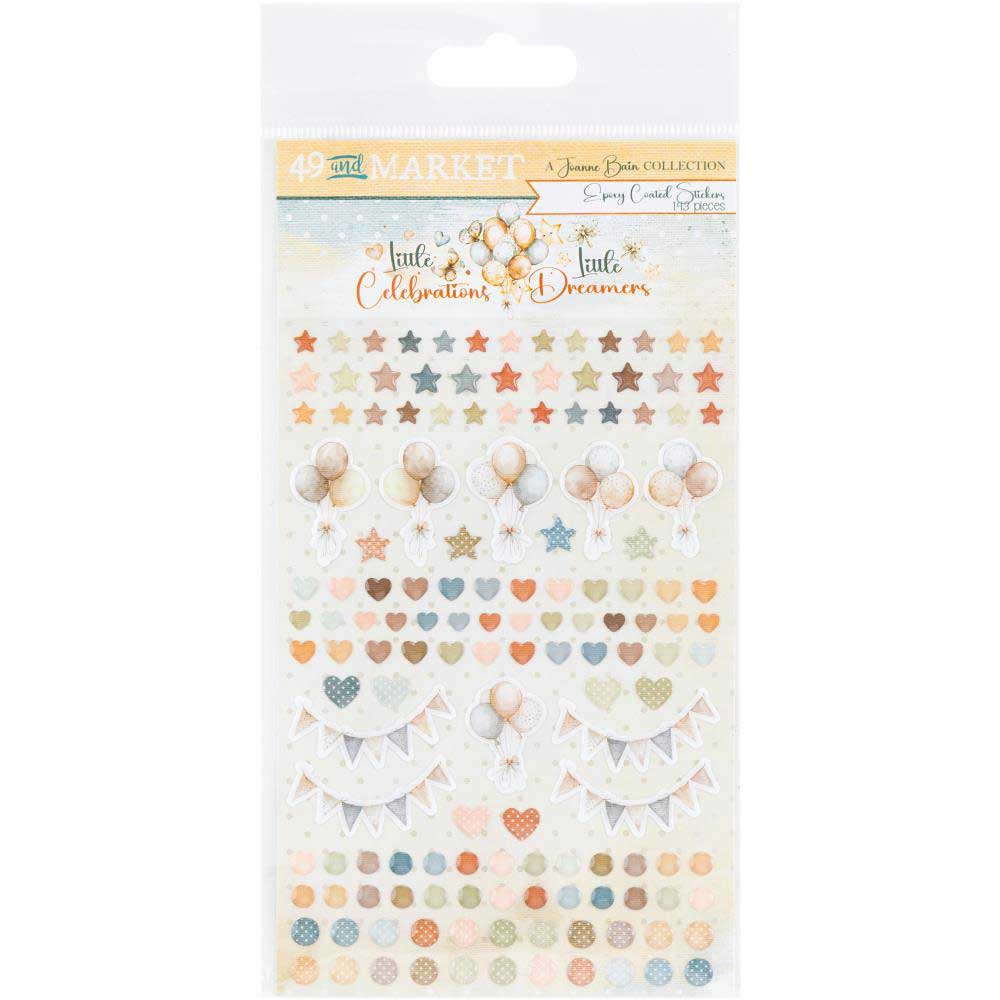 49 & Market Little Celebrations / Little Dreamers Collection - Epoxy Coated Stickers [JDC-31775]