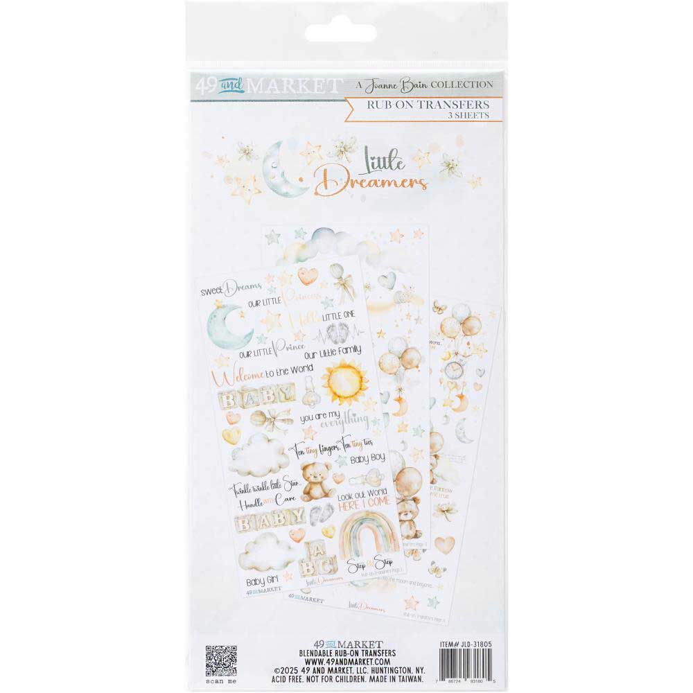 49 & Market Little Dreamers Collection - Rub On Transfers [JLD-31805]