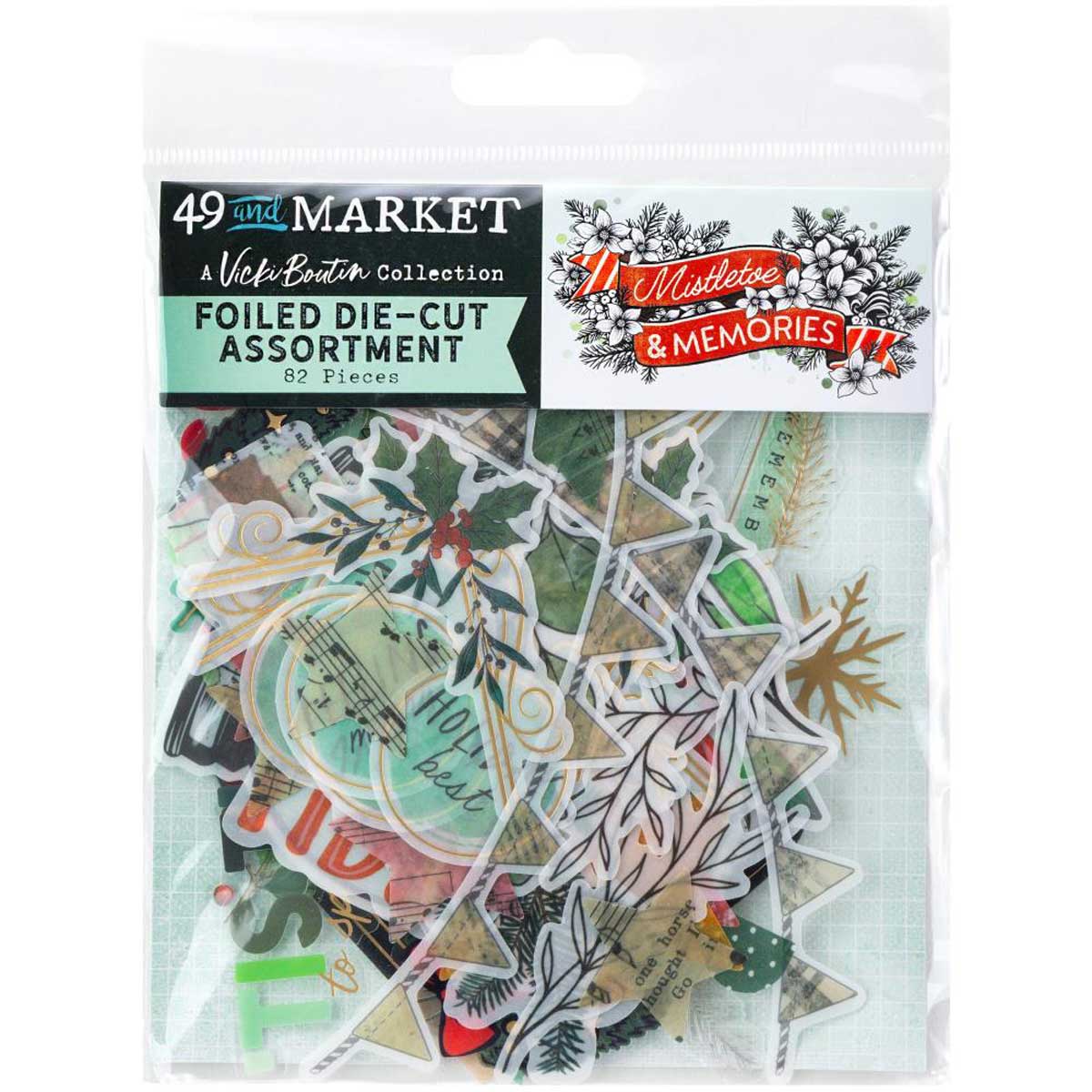 49 & Market Mistletoe & Memories Collection - Foiled Die-Cut