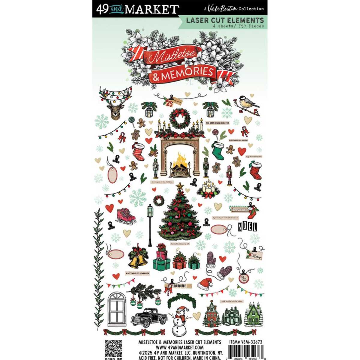 49 & Market Mistletoe & Memories Collection - Laser Cut Elements [VBM-32673]