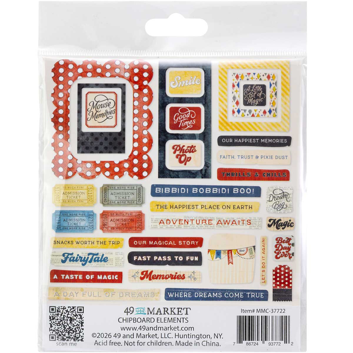 49 & Market Mouse & Co. Collection - Chipboard Elements [MMC-37722] - Image 2