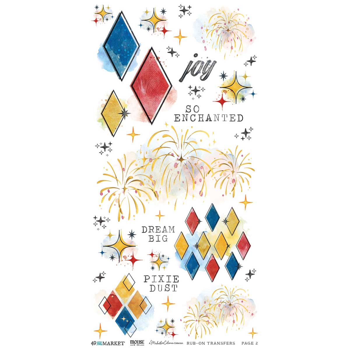 49 & Market Mouse & Co. Collection - Rub On Transfer Set - Blendable [MMC-37678] - Image 3