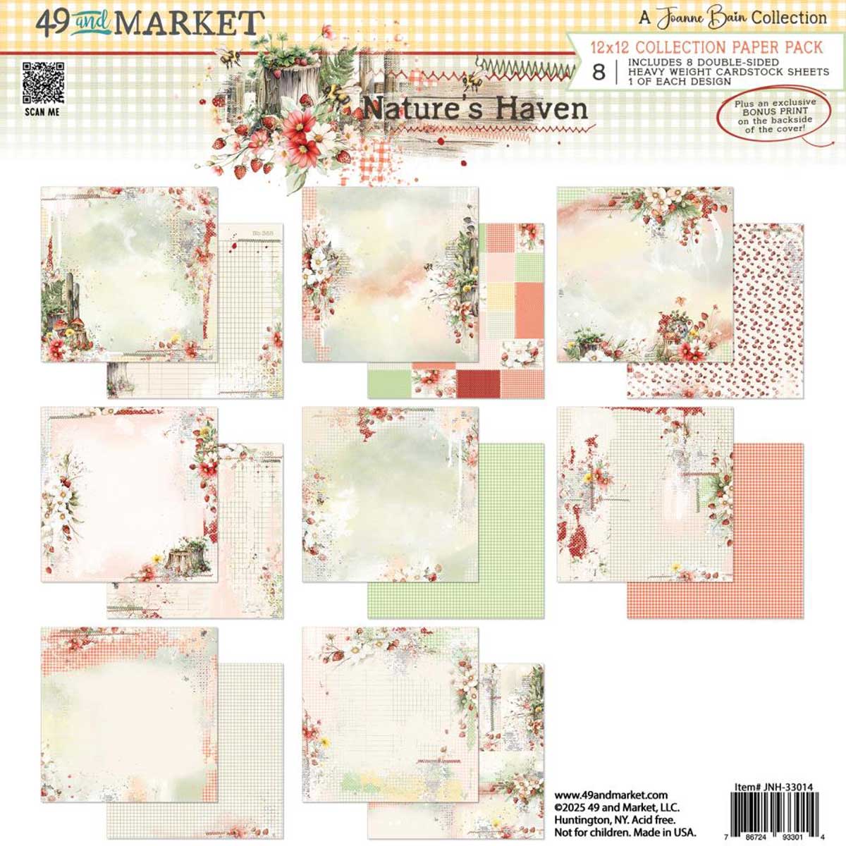 49 & Market Nature's Haven Collection - 12" x 12" Collection Paper Pack [JNH-33014]