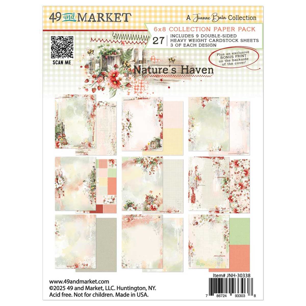 49 & Market Nature's Haven Collection - 6" x 8" Collection Paper Pack [JNH-30338]