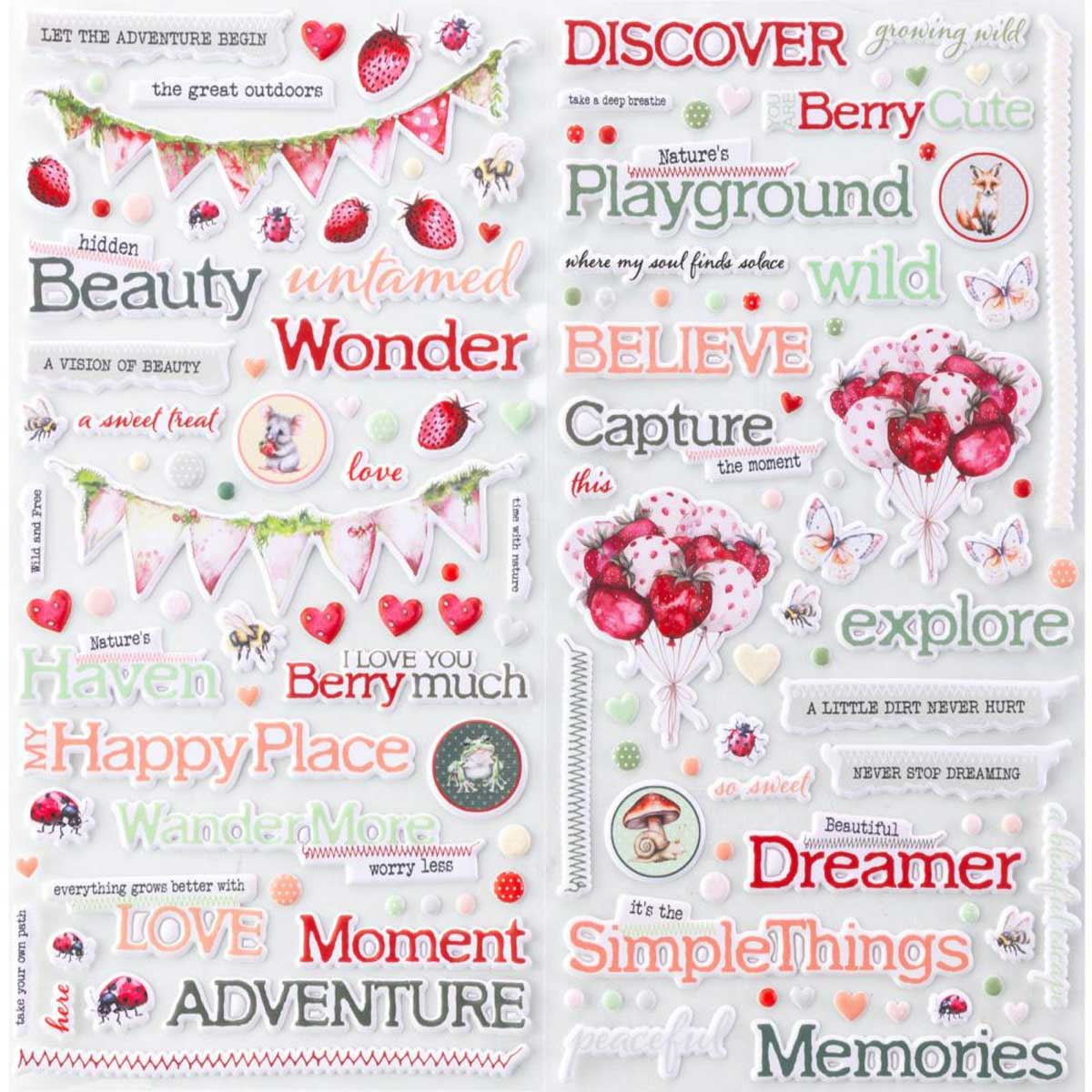 49 & Market Nature's Haven Collection - Puffy Stickers [JNH-33212] - Image 2