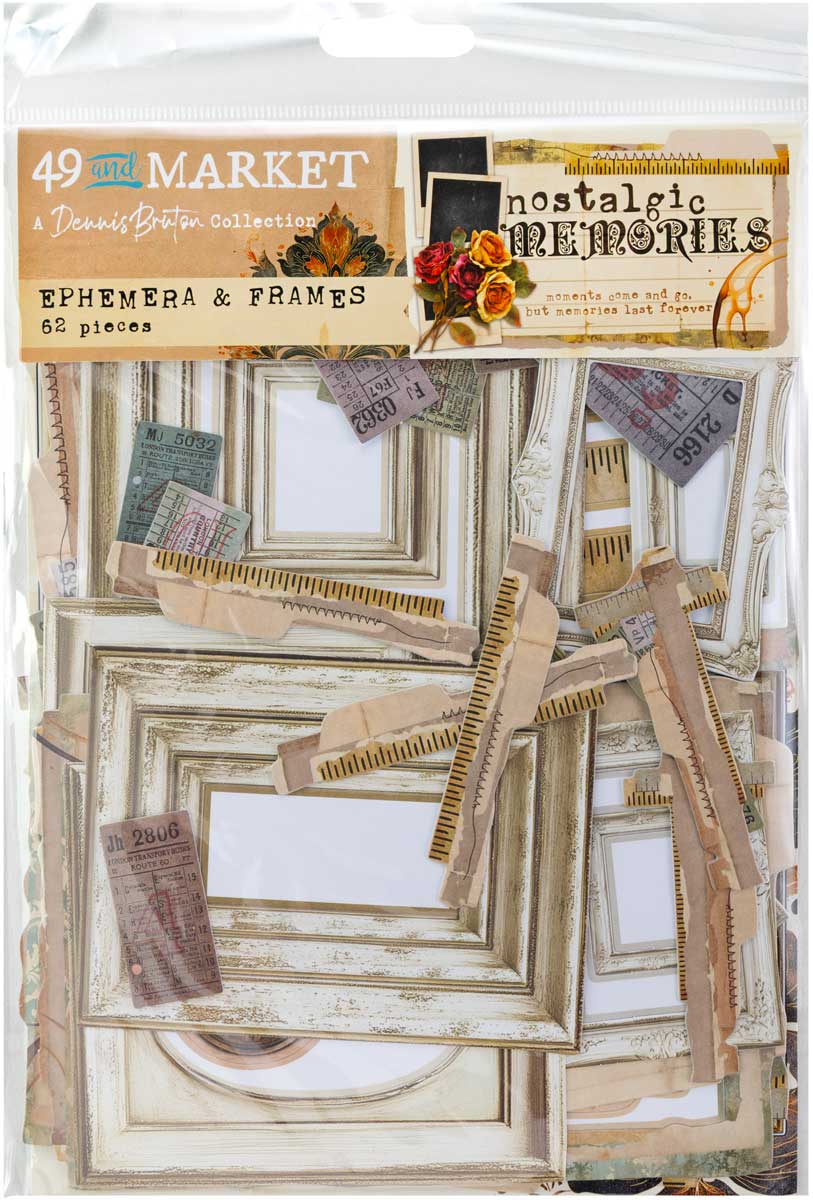 49 & Market Nostalgic Memories Collection - Ephemera & Frames [DNM-33984]