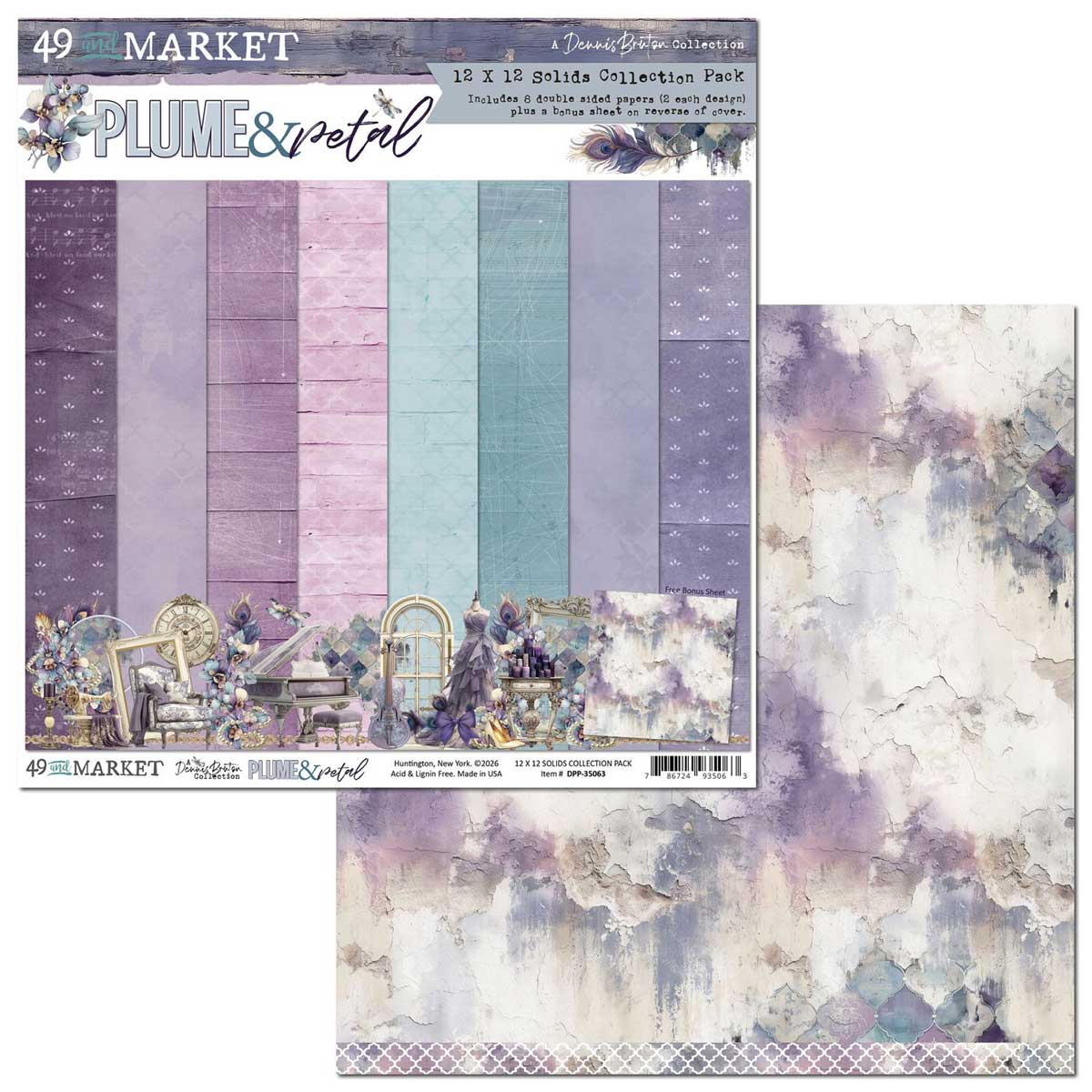 49 & Market Plume & Petal Collection - 12" x 12" Solids Collection Pack [DPP-35063] - Image 2