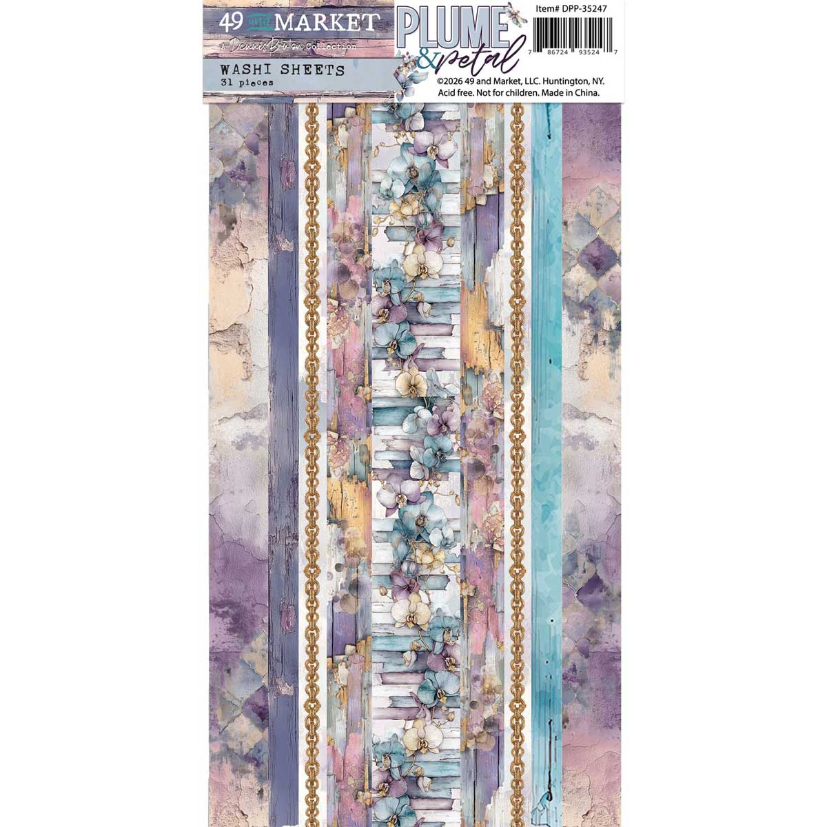 49 & Market Plume & Petal Collection - Washi Sheets [DPP-35247]