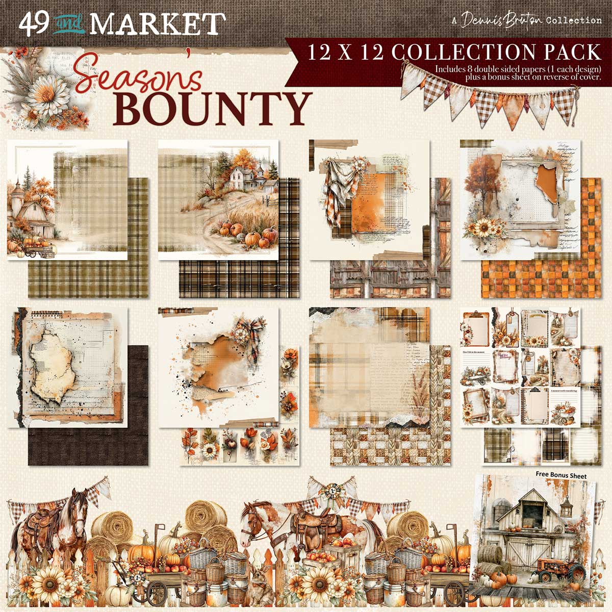 49 & Market Season's Bounty Collection - 12" x 12" Collection Pack [DSB-38507]