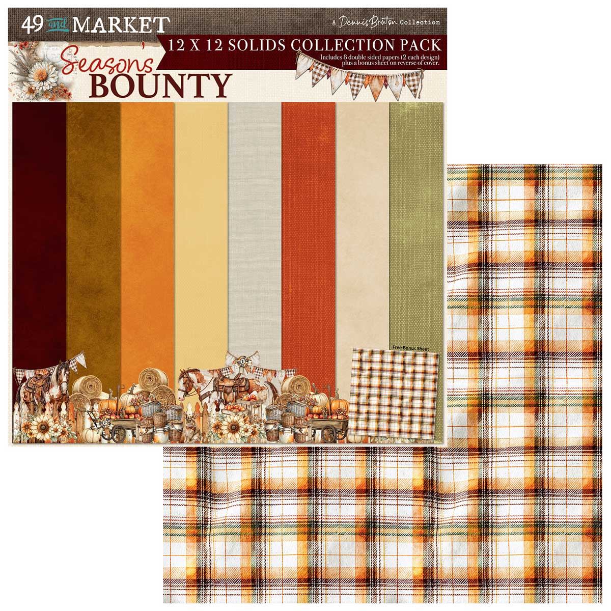 49 & Market Season's Bounty Collection - 12" x 12" Solids Collection Pack [DSB-38514] - Image 2